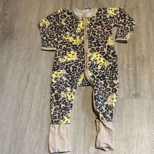 Bonds Kids One Piece with Leopard and Yellow Accents